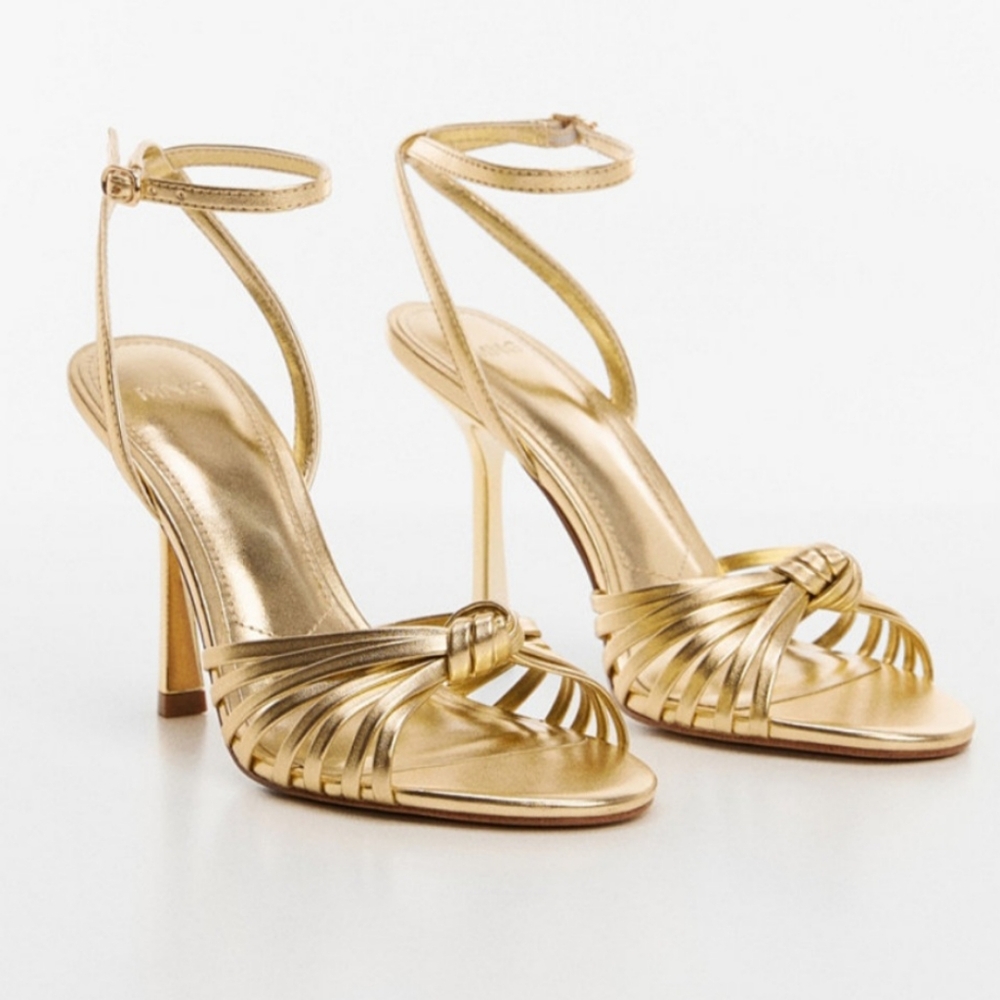 Mango Strappy Heeled Sandals